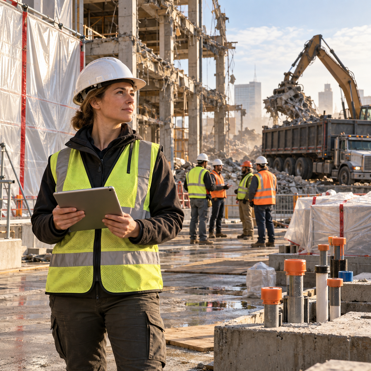 Connected Demolition Safety Workflows and Logistics