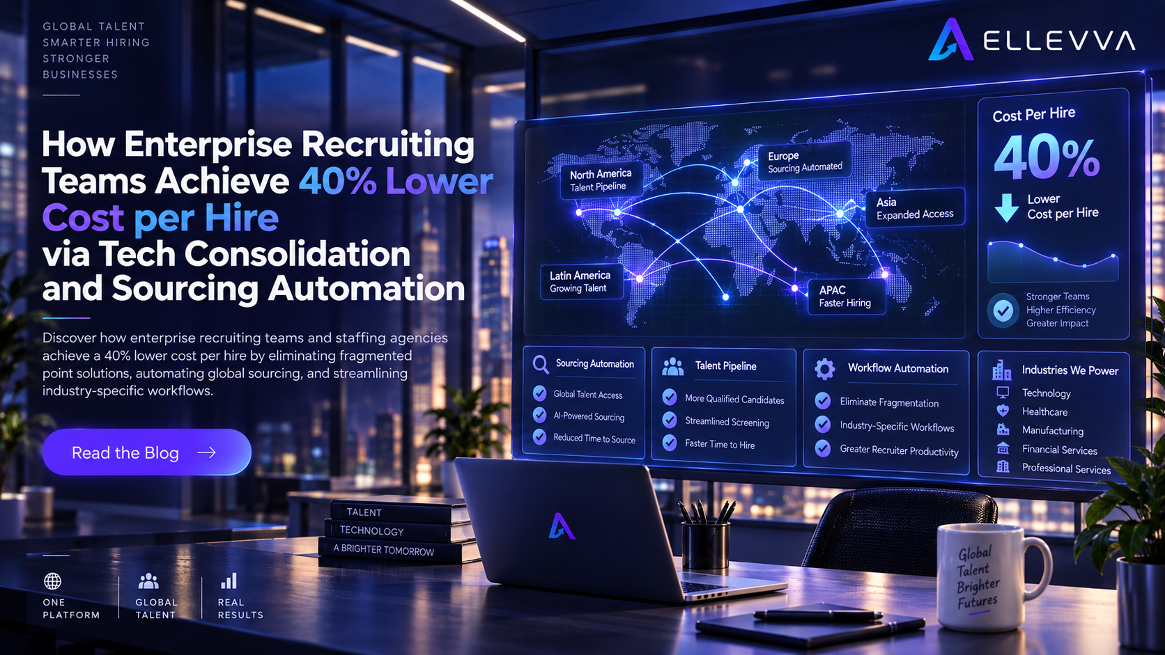 Enterprise recruiting technology consolidation and automated global sourcing