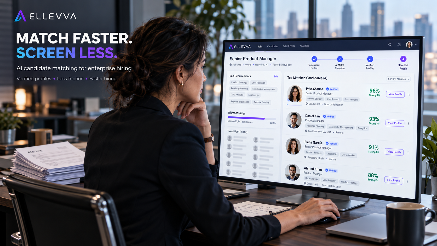 How Candidate Matching AI Accelerates Enterprise Hiring