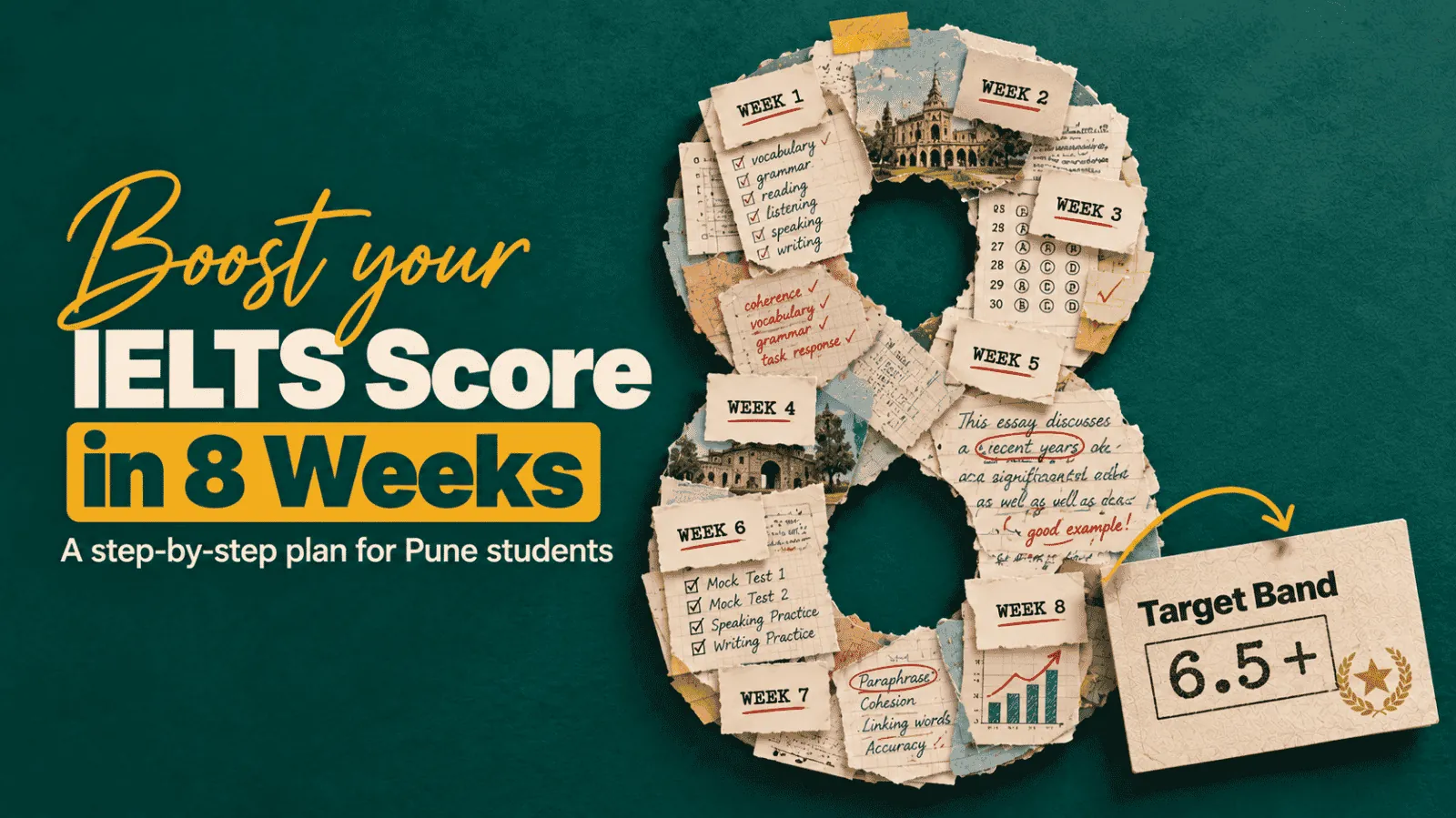 How Pune Students Can Boost IELTS Scores in 8 Weeks: A Step by Step Plan from IELTS Coaching in Pune Experts