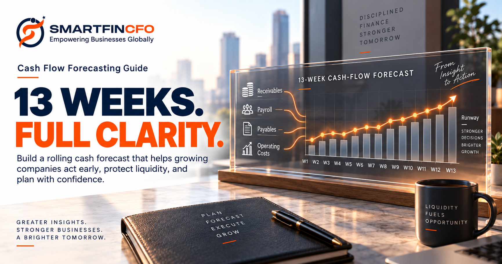 How to Build and Use a 13-Week Cash-Flow Forecast: The Strategic Guide for Growing Companies