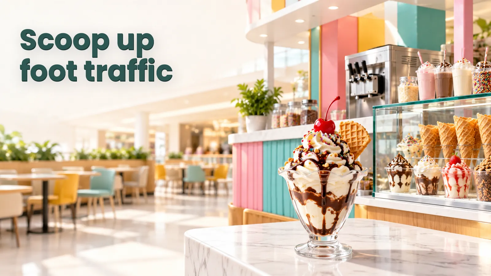 Mall Food Court Kiosk: Why It Works for an Ice Cream Counter