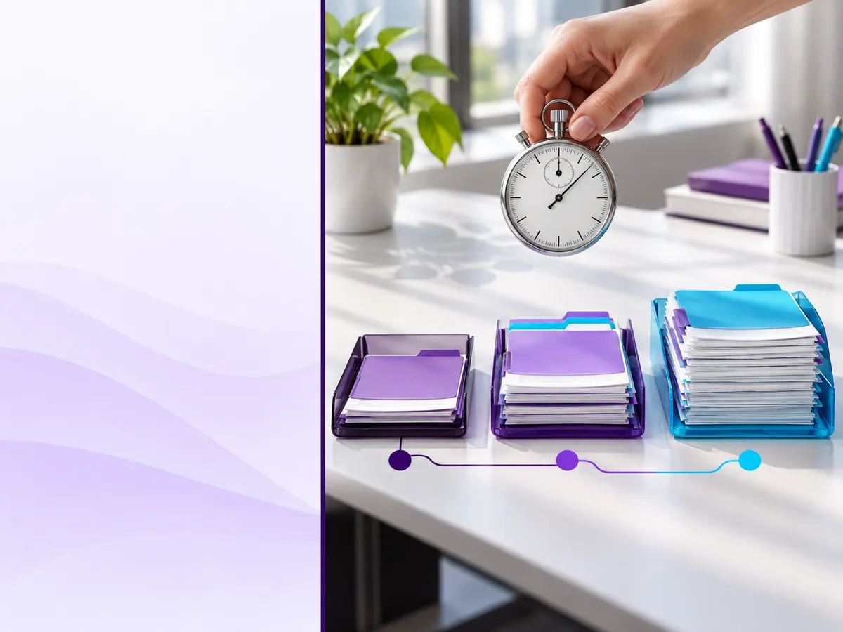 Recruiter comparing unified and separate staffing software workspaces