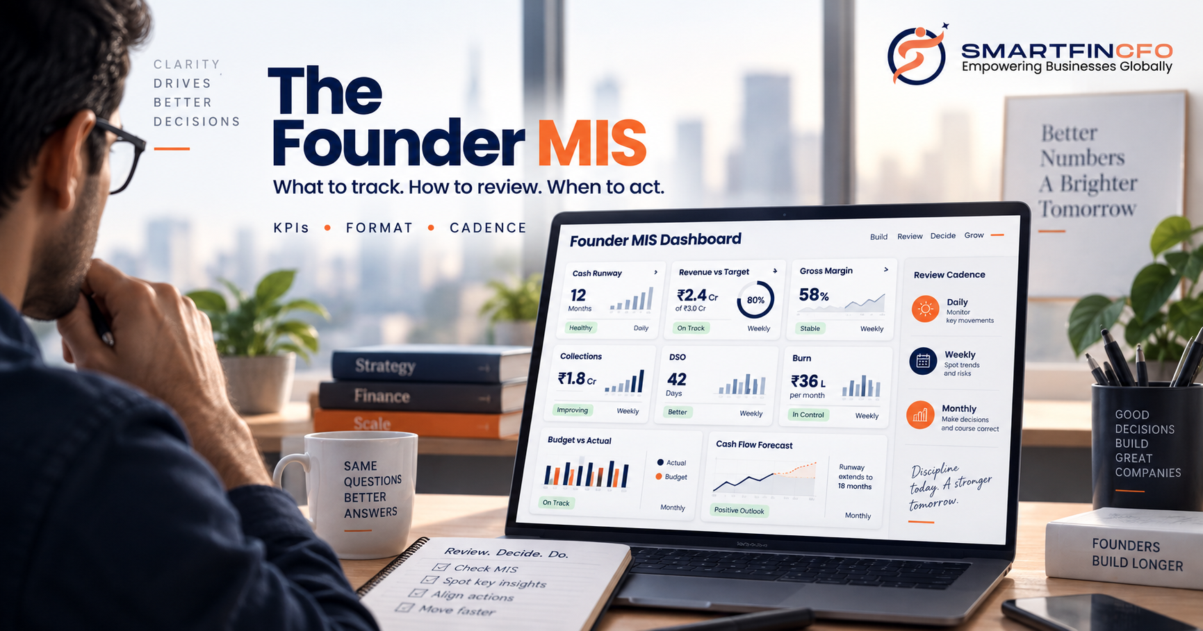 What Should a Founder MIS Dashboard Actually Include? Key KPIs, Formats, and Cadence